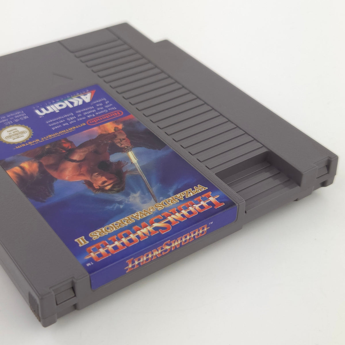 Nintendo NES Spiel Ironsword Wizards Warriors Schuber PAL