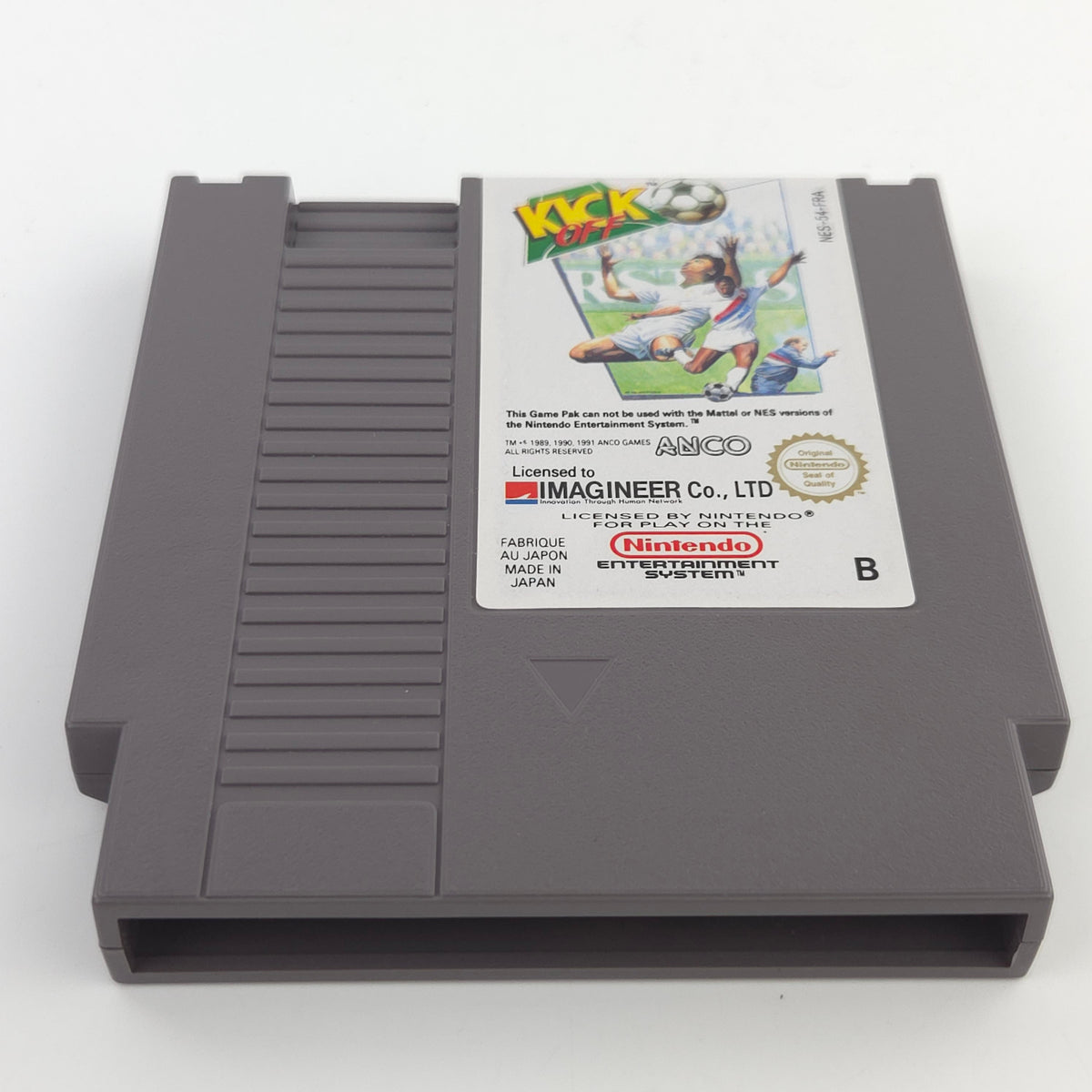 NES Spiel Kick Off Fußball Modul Schutzhülle PAL FRA