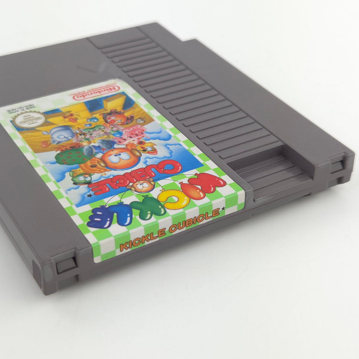 Nintendo NES Spiel Kickle Cubicle Modul Schutzhülle PAL