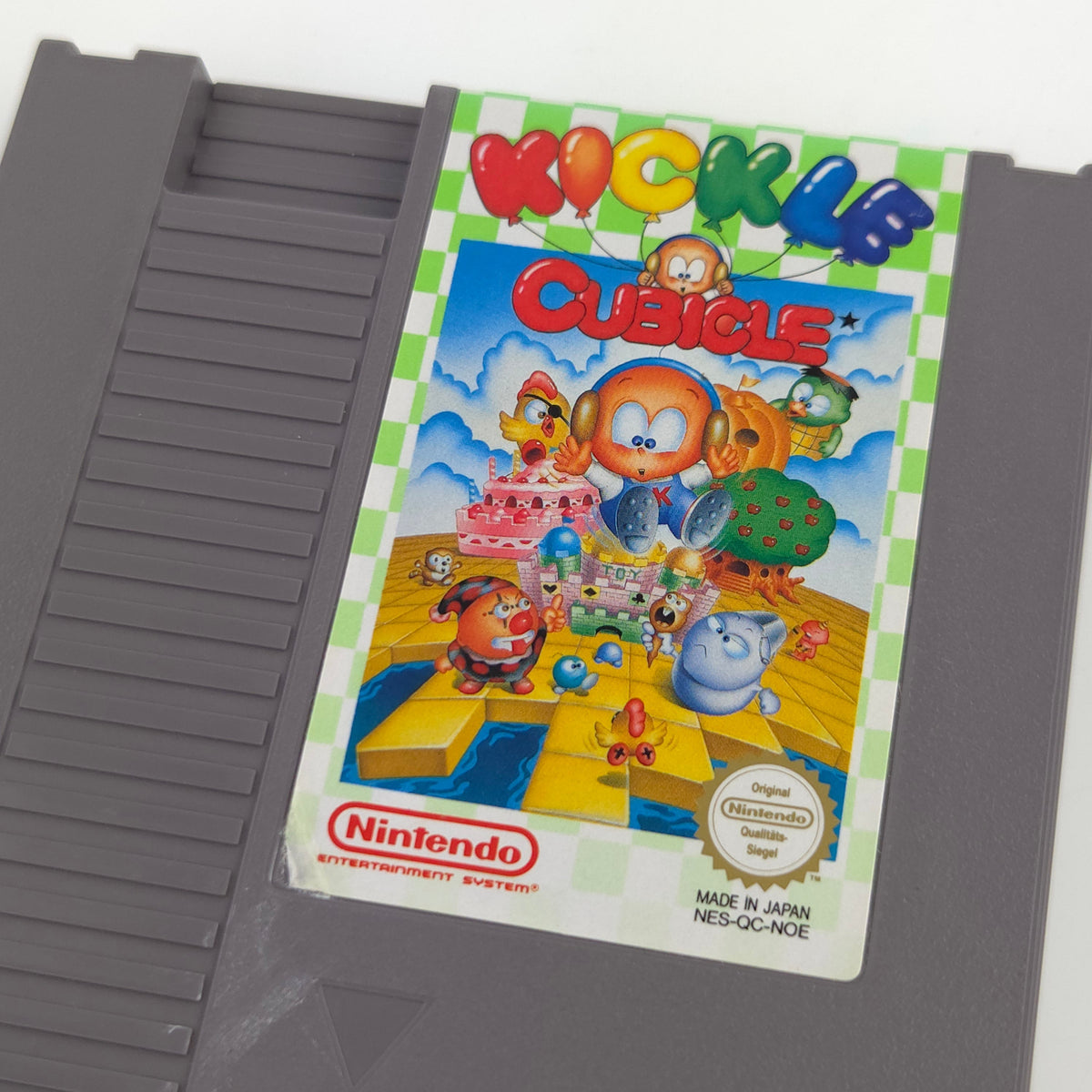 Nintendo NES Spiel Kickle Cubicle Modul Schutzhülle PAL