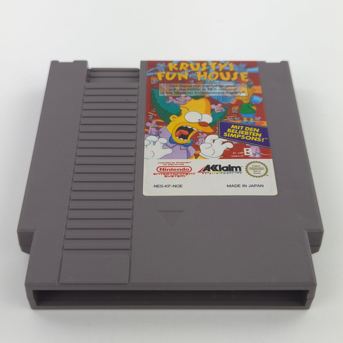 Nintendo NES Spiel Krusty´s Fun House Modul Schutzhülle