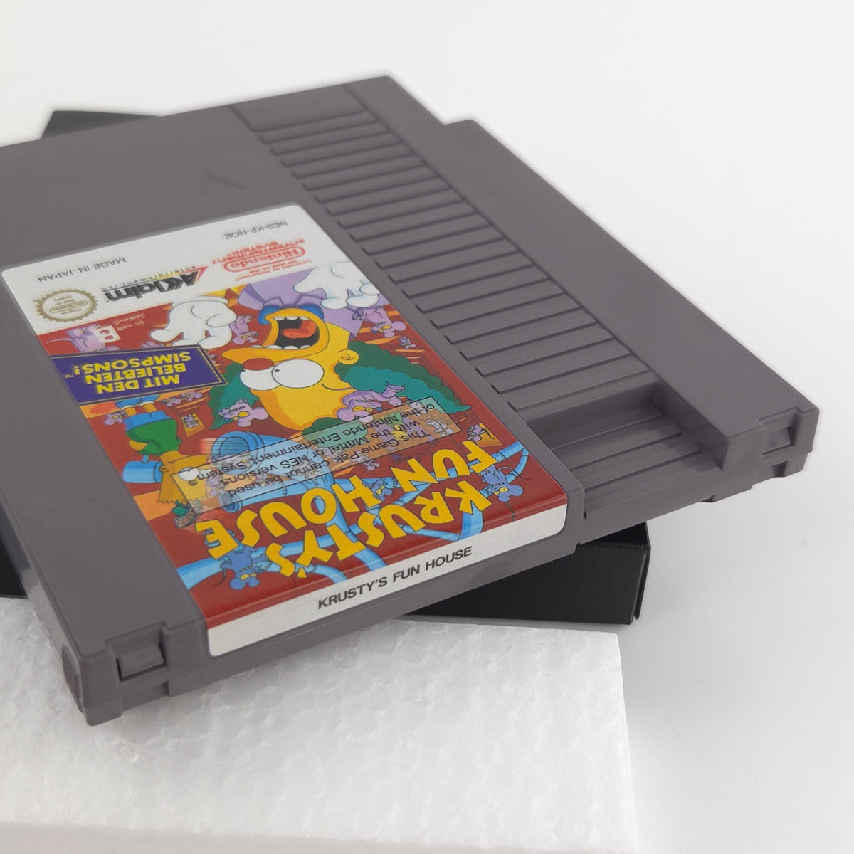 Nintendo NES Spiel Krustys Fun House OVP CIB nahezu neuwertig