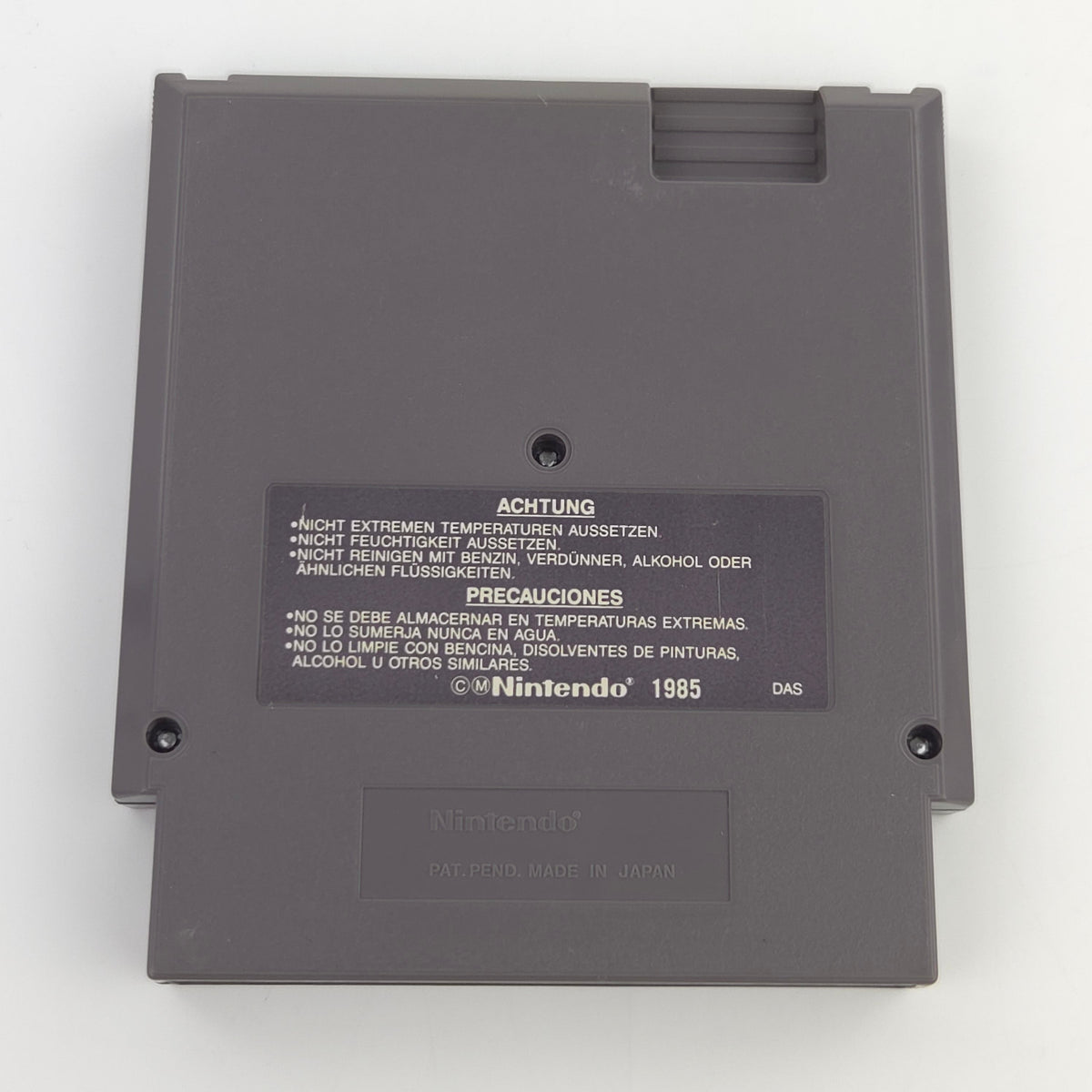 Nintendo NES Spiel Kung Fu Modul Schutzhülle PAL NOE