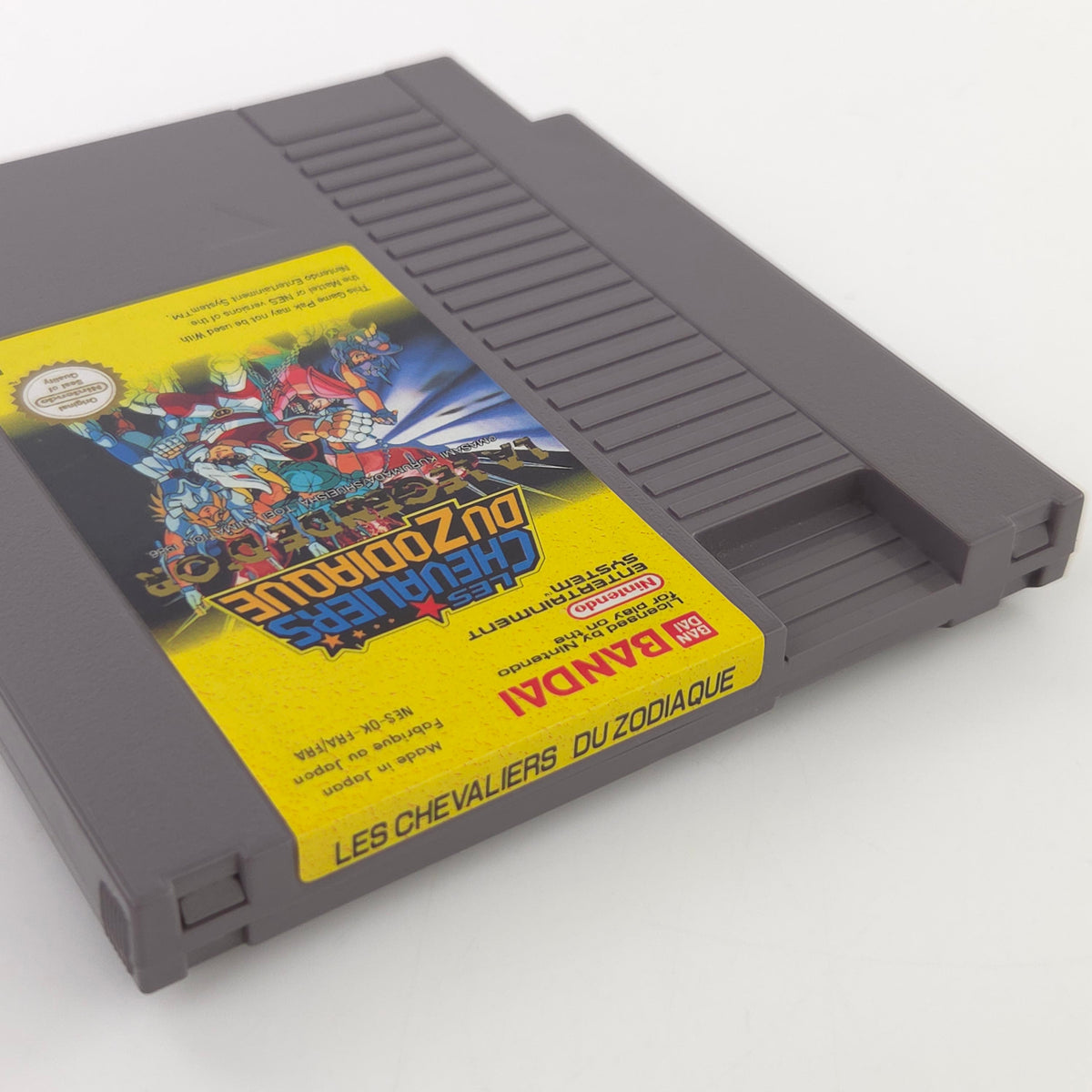 NES Spiel Les Chevaliers Du Zodiaque Modul Schuber PAL-B