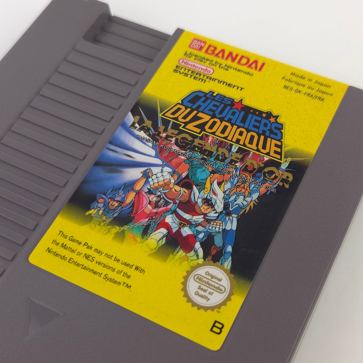 NES Spiel Les Chevaliers Du Zodiaque Modul Schuber PAL-B