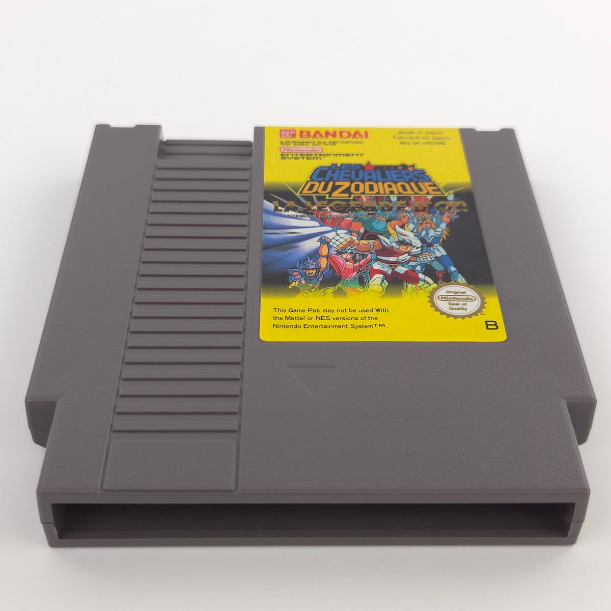 NES Spiel Les Chevaliers Du Zodiaque Modul Schuber PAL-B