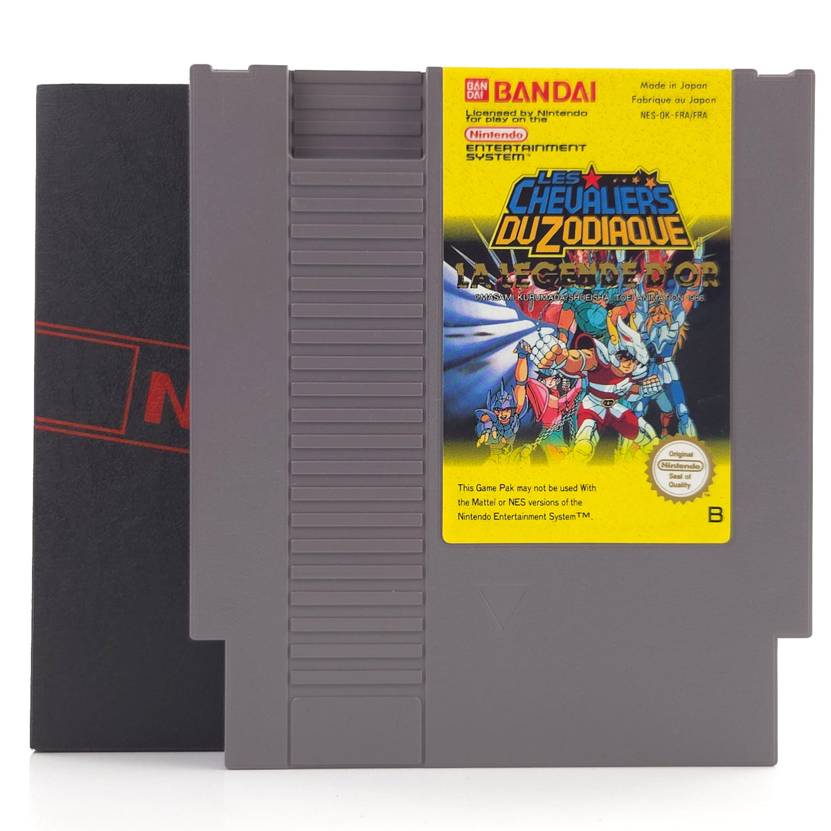 NES Spiel Les Chevaliers Du Zodiaque Modul Schuber PAL-B