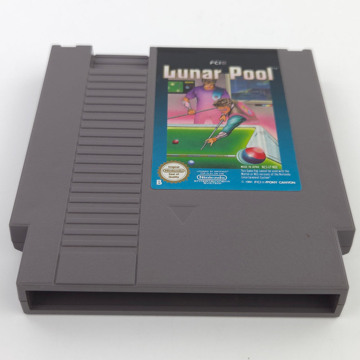 Nintendo NES Spiel Lunar Pool Modul Schutzhülle PAL B NOE