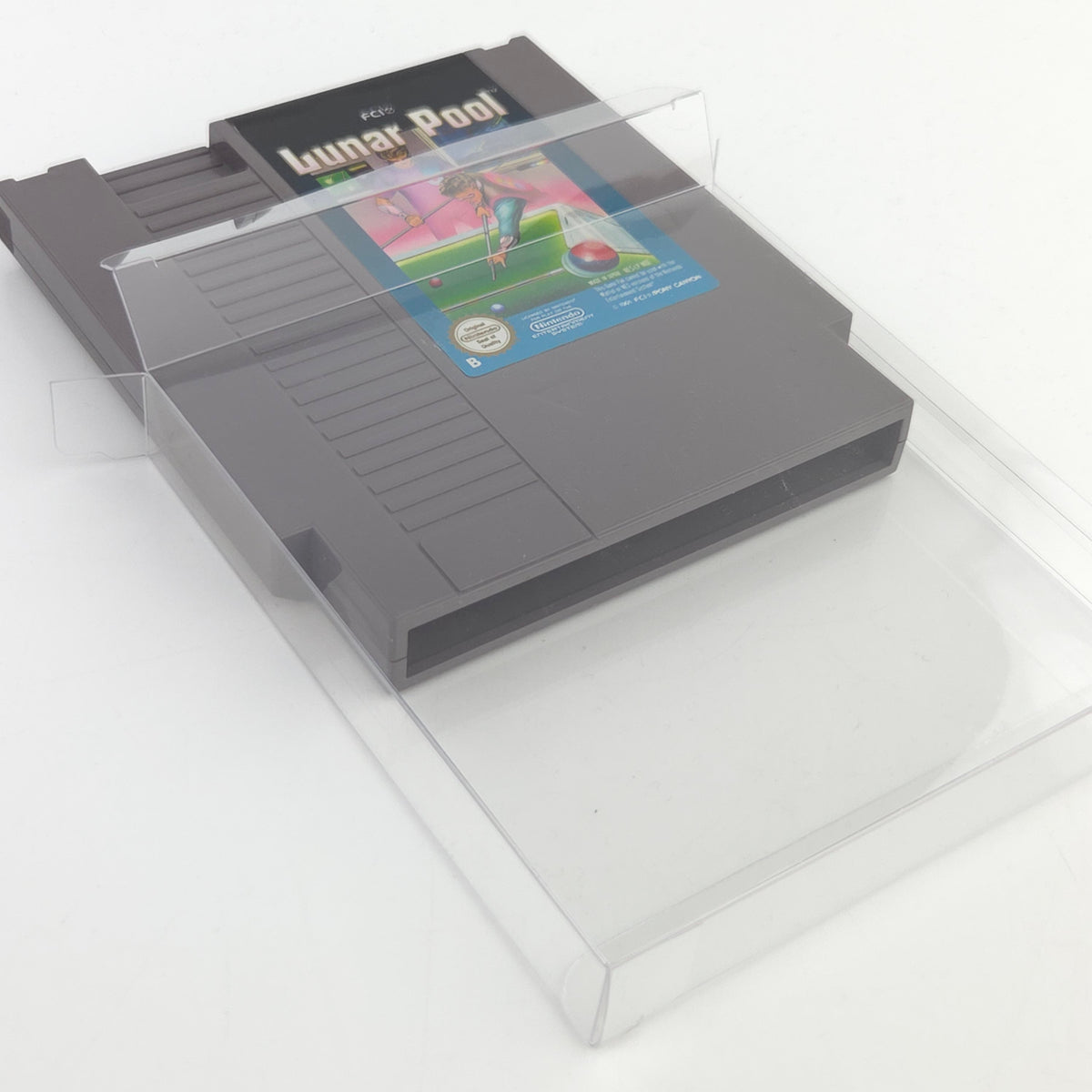 Nintendo NES Spiel Lunar Pool Modul Schutzhülle PAL B NOE