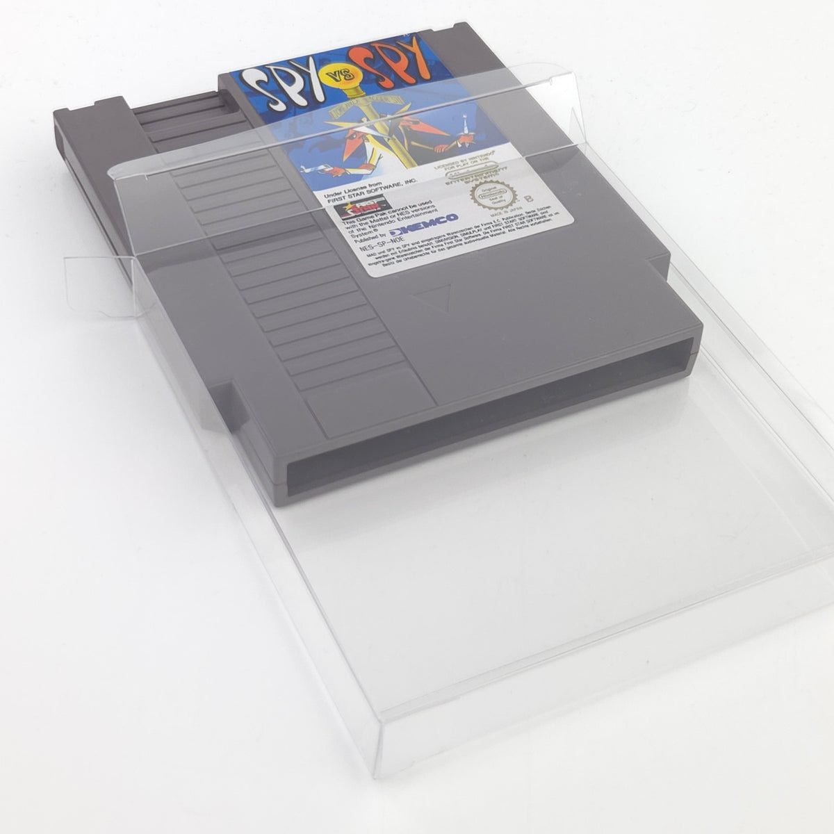 NES Spiel MAD SPY vs SPY Modul Schutzhülle KEMCO PAL NOE