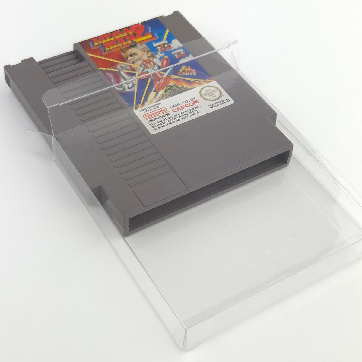 NES Spiel Mega Man 2 Modul Schutzhülle Capcom PAL NOE