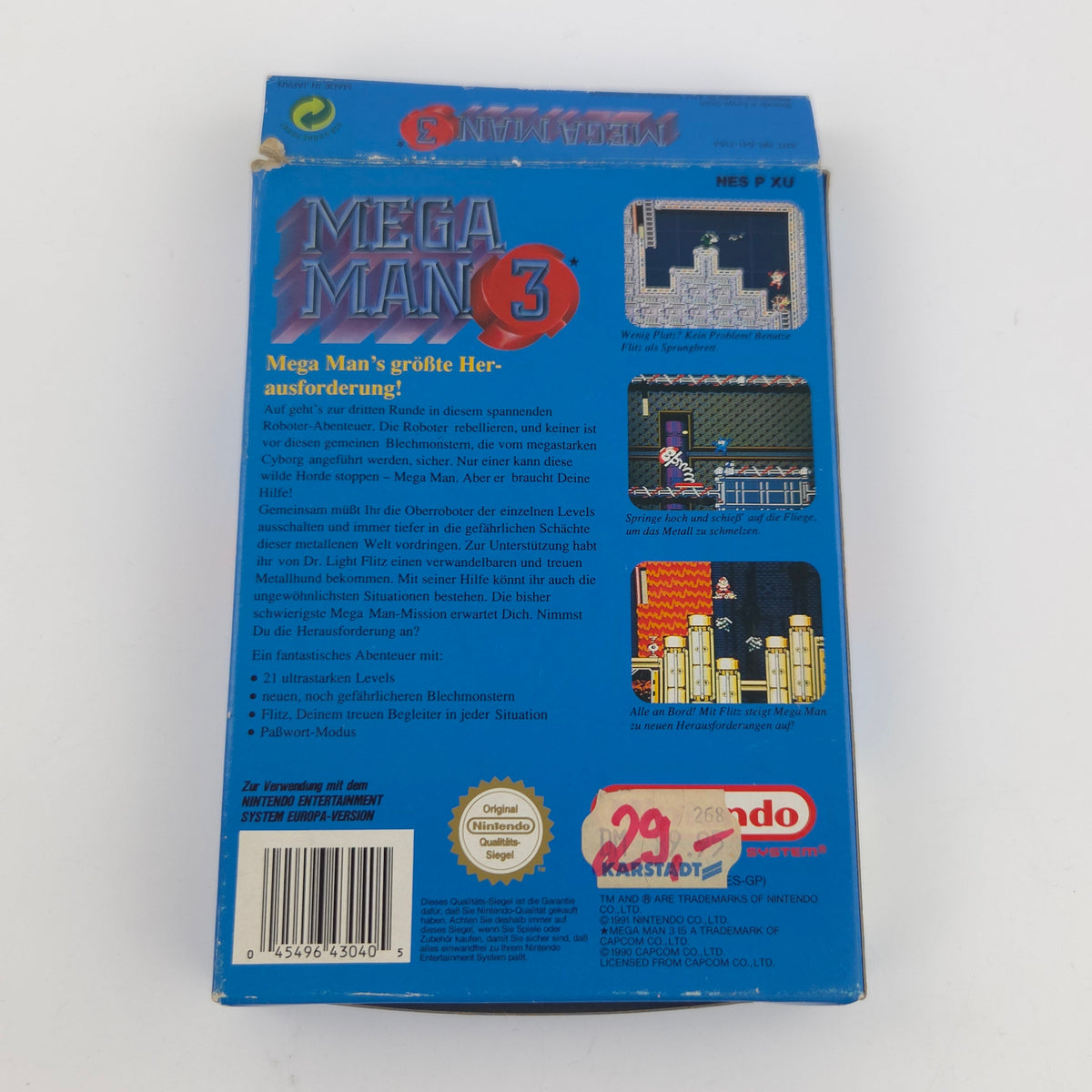 Nintendo NES Spiel Mega Man 3 Komplett OVP PAL B NOE