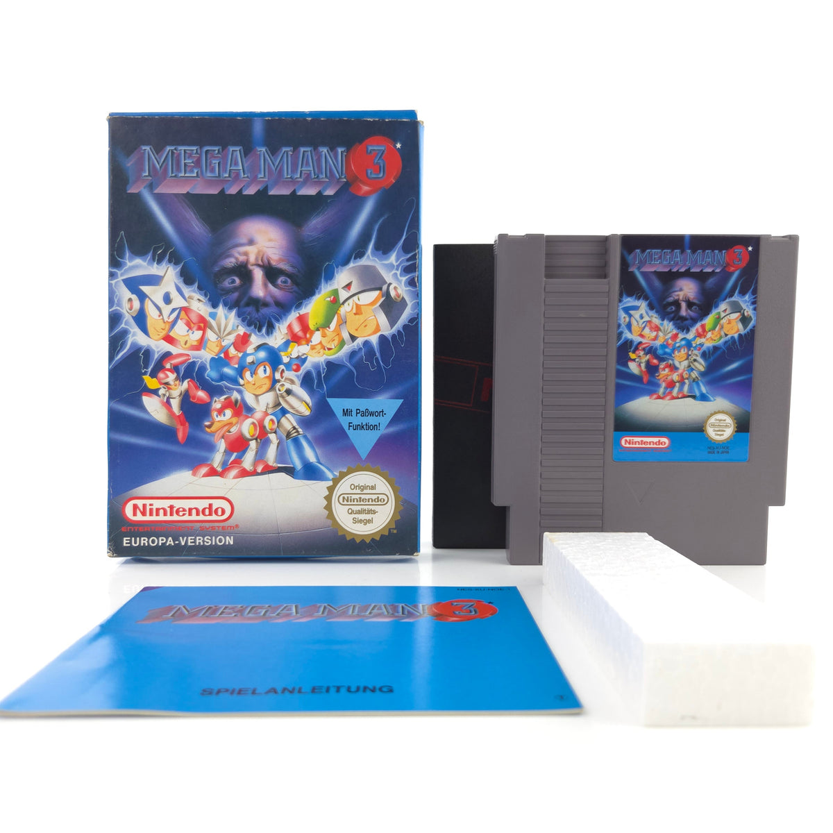 Nintendo NES Spiel Mega Man 3 Komplett OVP PAL B NOE