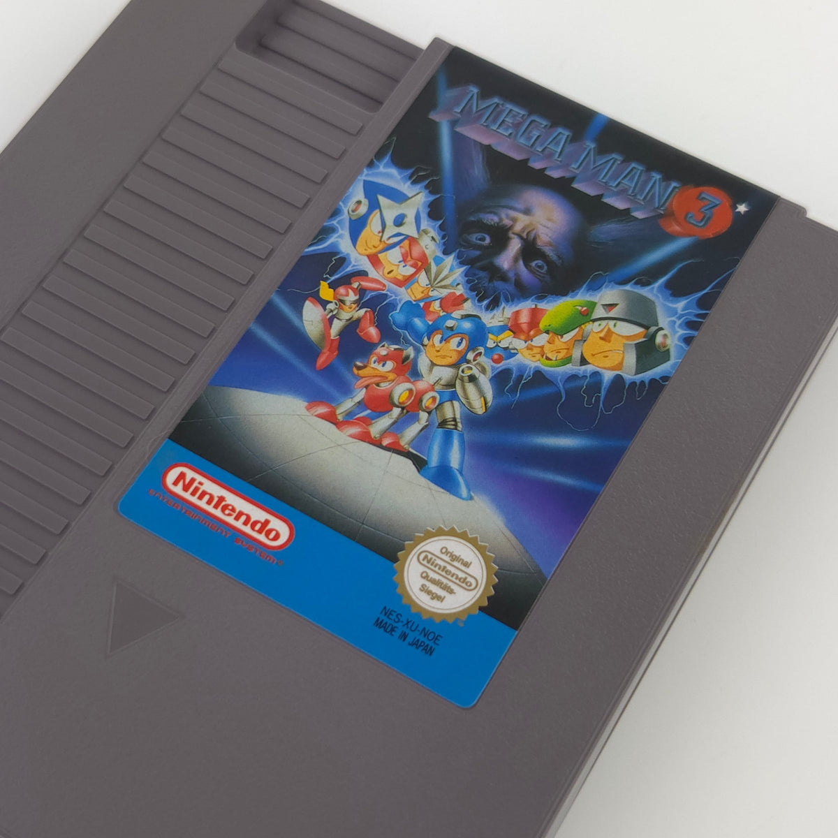 NES Spiel Mega Man 3 Modul Schuber PAL NOE Top Zustand