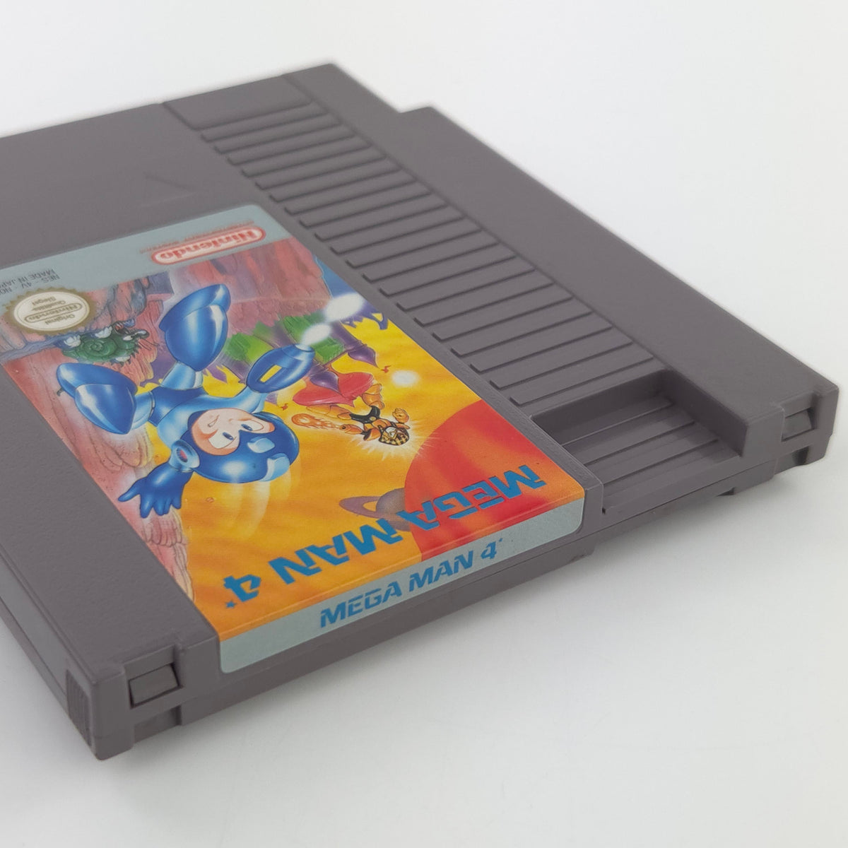 NES Spiel Mega Man 4 Modul Schuber PAL NOE Sehr gut