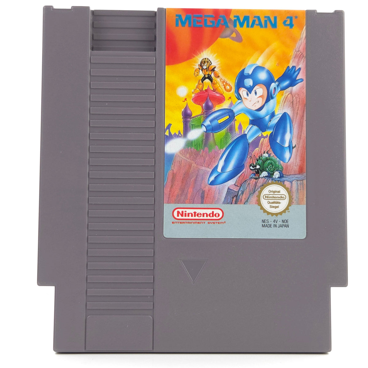 NES Spiel Mega Man 4 Modul Schutzhülle PAL B NOE