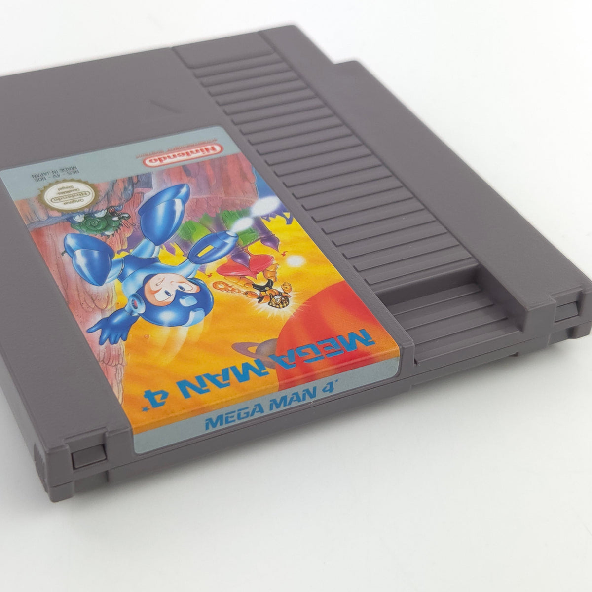 NES Spiel Mega Man 4 Modul Schutzhülle PAL B NOE