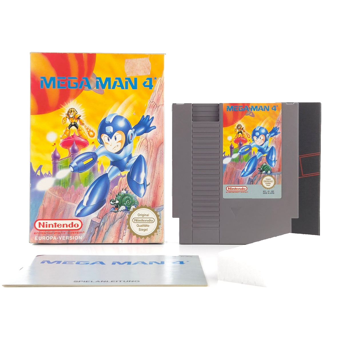 Nintendo NES Spiel: Mega Man 4 - OVP Anleitung Modul (PAL-B NOE)