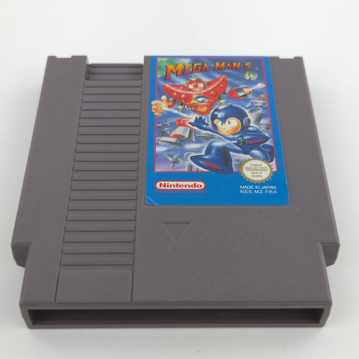 Nintendo NES Spiel Mega Man 5 Modul Schutzhülle PAL-B