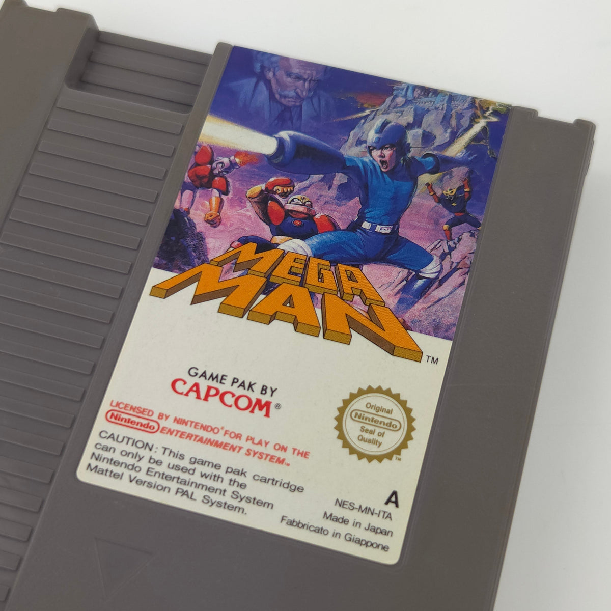 Nintendo NES Spiel Mega Man Cartridge Modul PAL ITA
