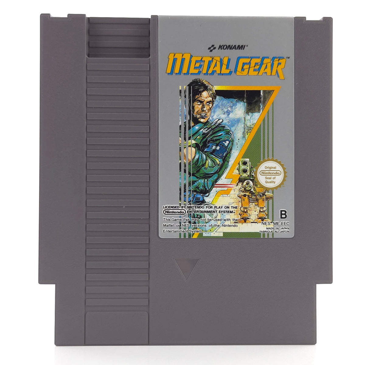 NES Spiel Metal Gear Konami Modul mit Schutzhülle EEC