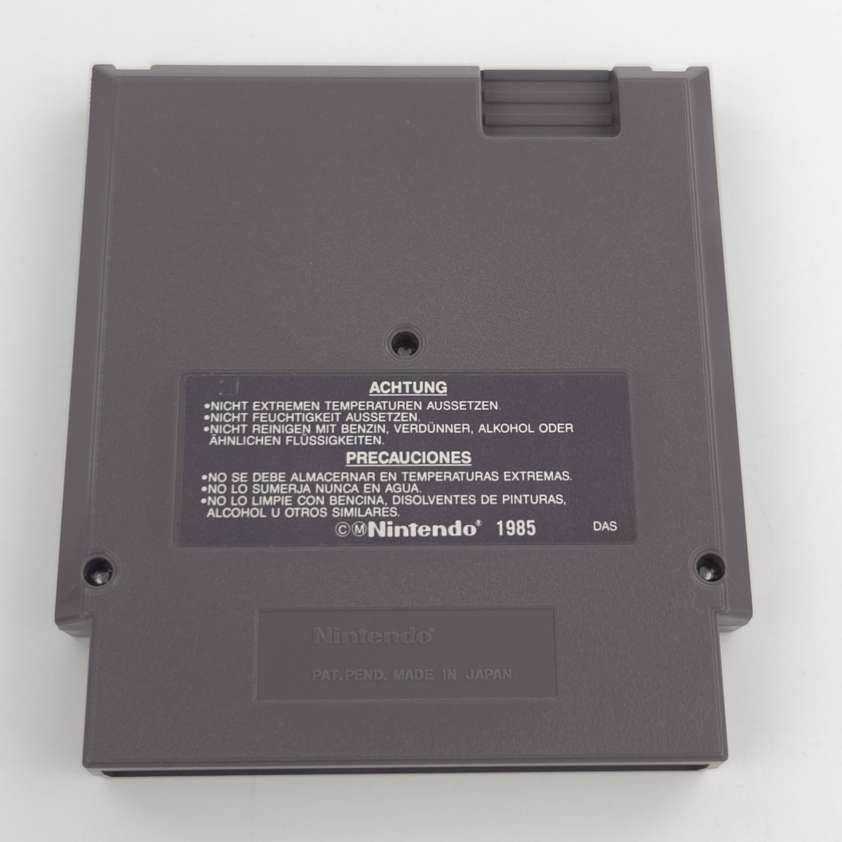 NES Spiel Metal Gear Konami Modul mit Schutzhülle EEC