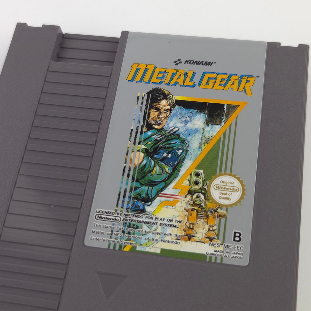 NES Spiel Metal Gear Konami Modul mit Schutzhülle EEC