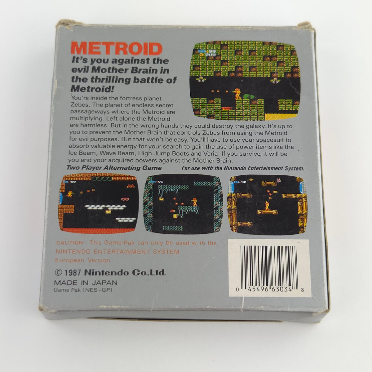 Nintendo NES Spiel Metroid Bienengräber OVP PAL EEC