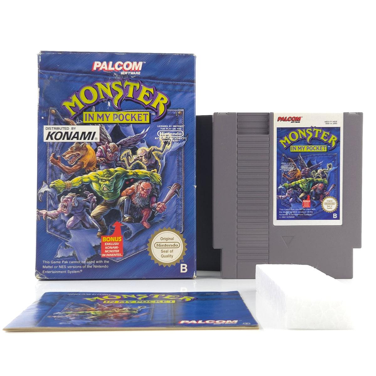 NES Spiel Monster in my Pocket OVP Anleitung PAL NOE