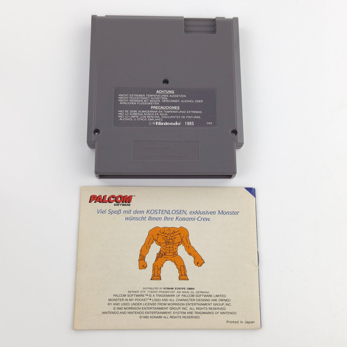 NES Spiel Monster in my Pocket OVP Anleitung PAL NOE