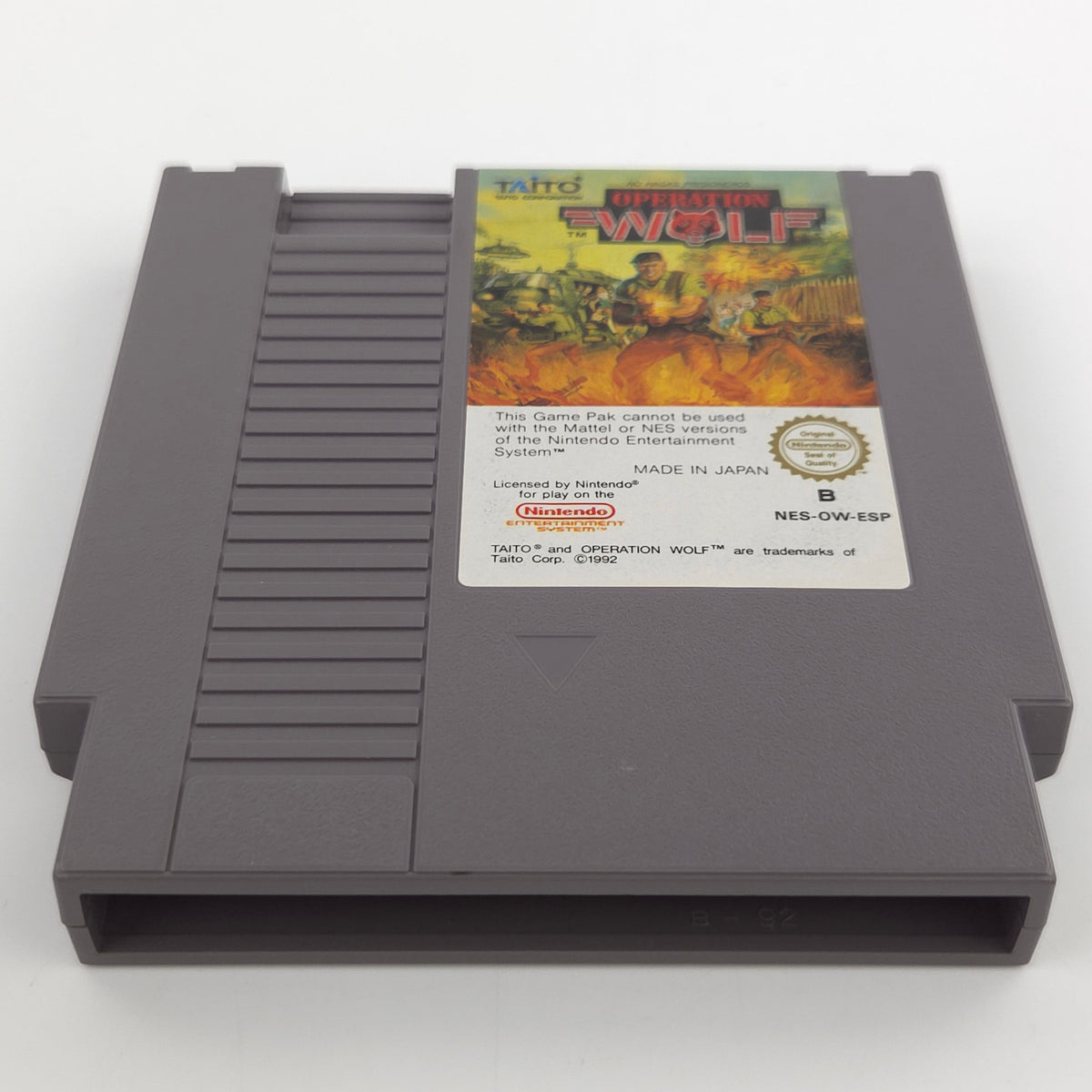 NES Spiel Operation Wolf Modul Schutzhülle TAITO PAL-B
