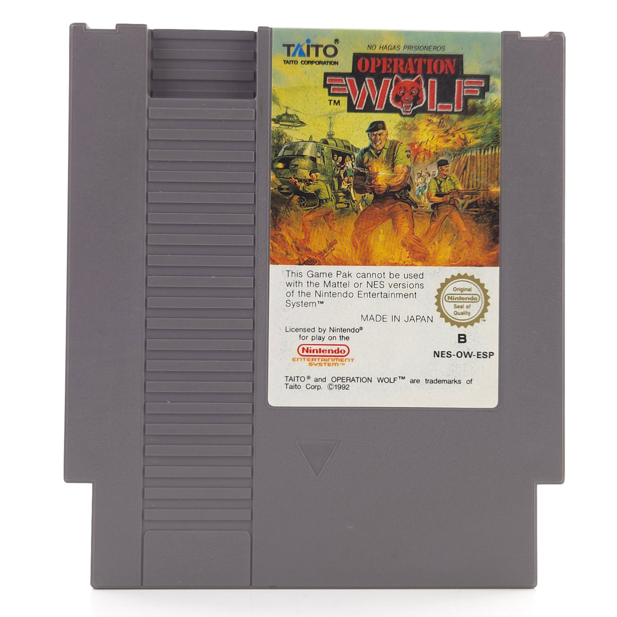 NES Spiel Operation Wolf Modul Schutzhülle TAITO PAL-B