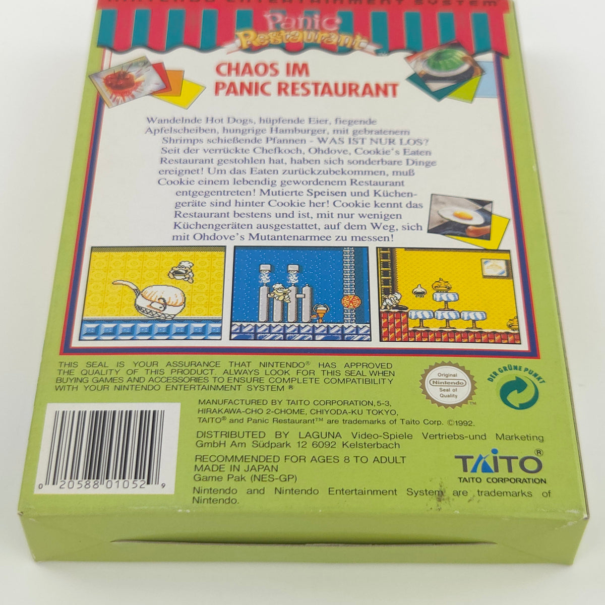 NES Spiel Panic Restaurant Modul Anleitung OVP NOE PAL