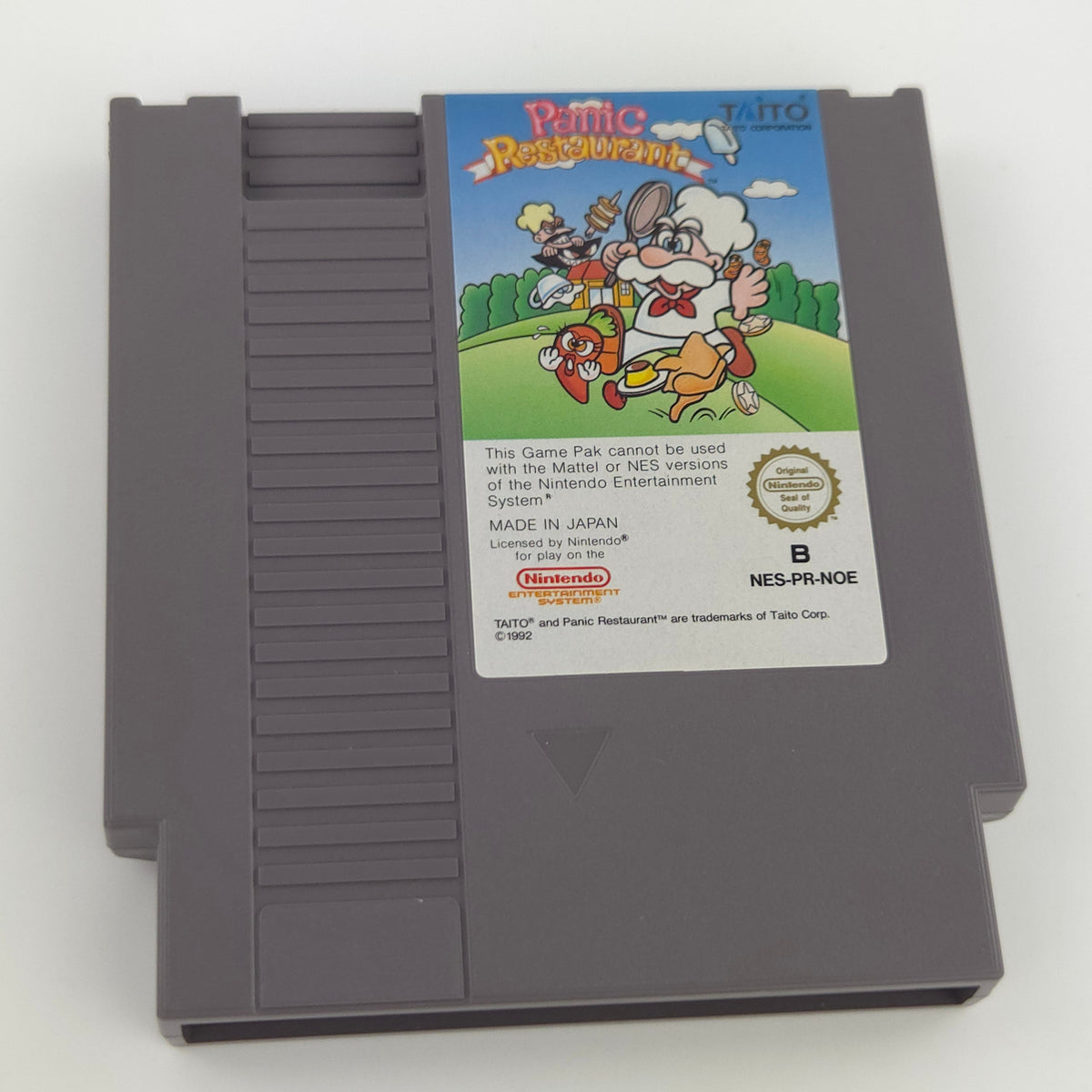 NES Spiel Panic Restaurant Modul Anleitung OVP NOE PAL