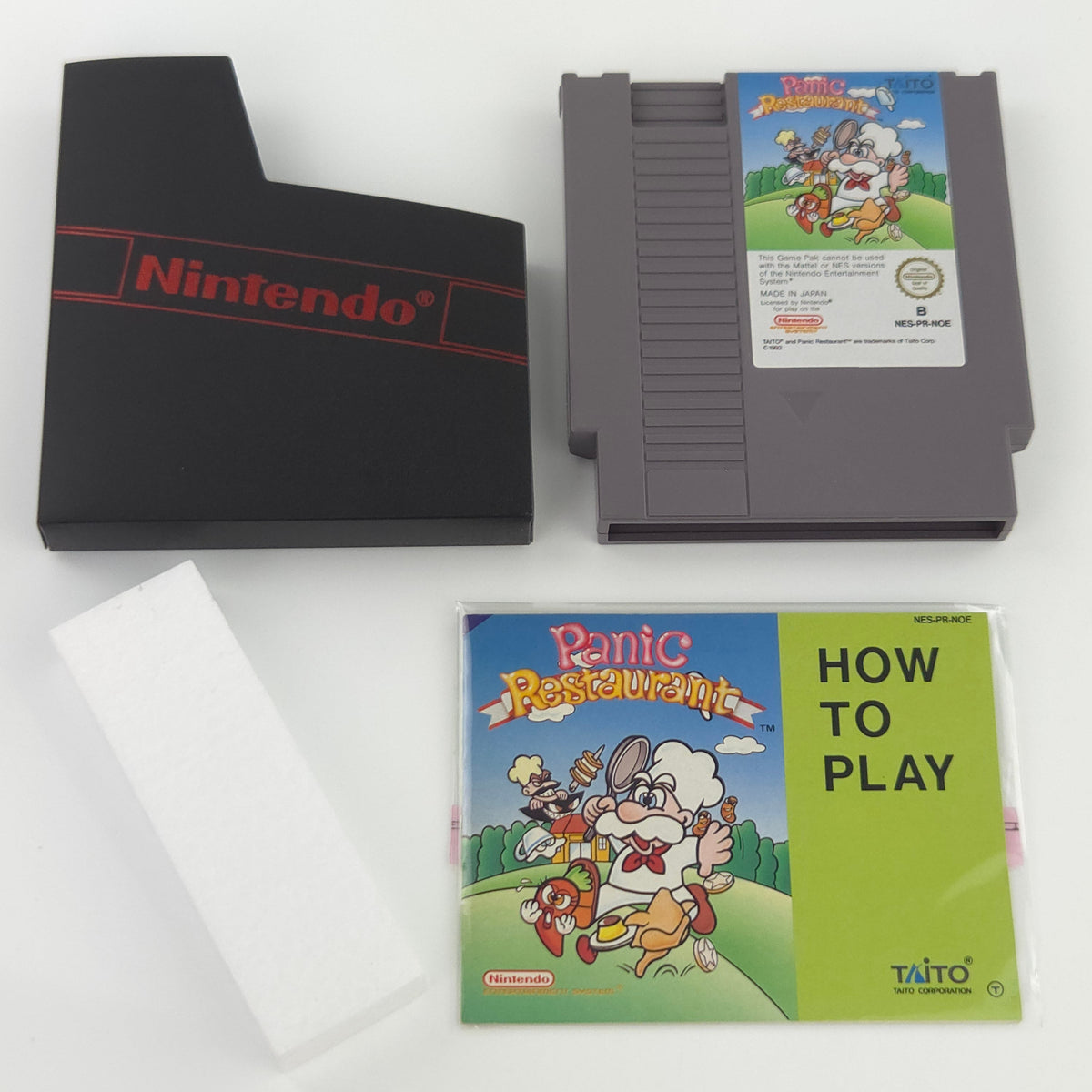 NES Spiel Panic Restaurant Modul Anleitung OVP NOE PAL