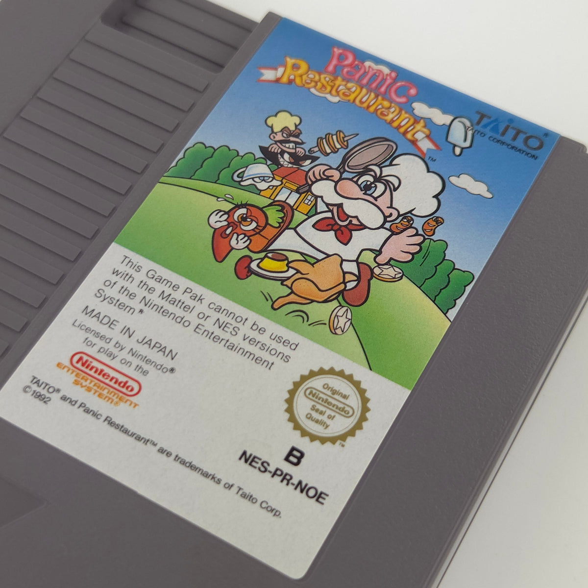 NES Spiel Panic Restaurant Modul Anleitung OVP NOE PAL