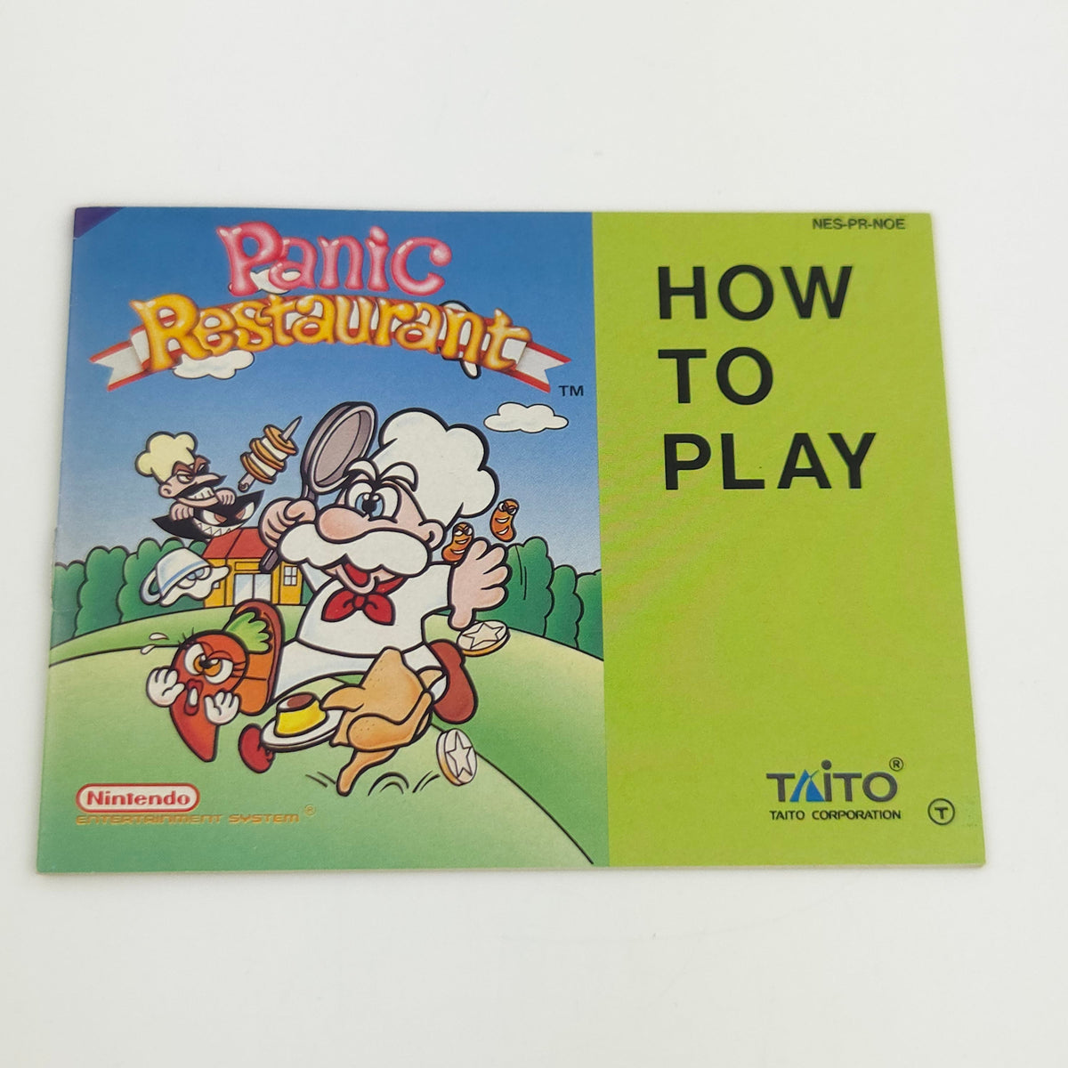 NES Spiel Panic Restaurant Modul Anleitung OVP NOE PAL