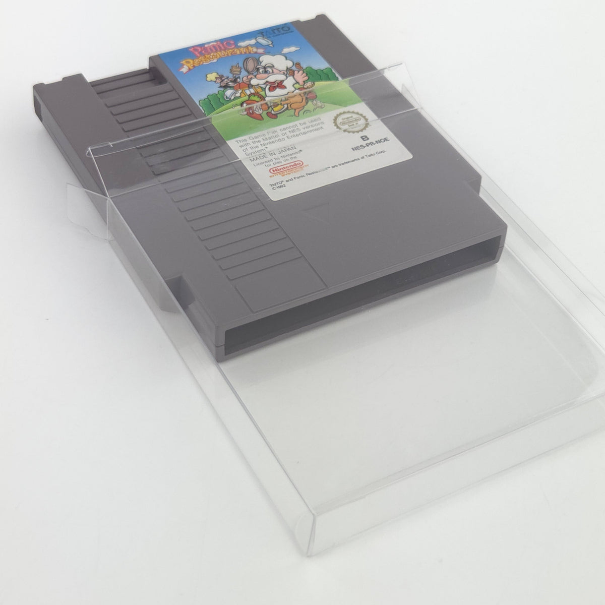 Nintendo NES Spiel Panic Restaurant Modul Schutzhülle NOE