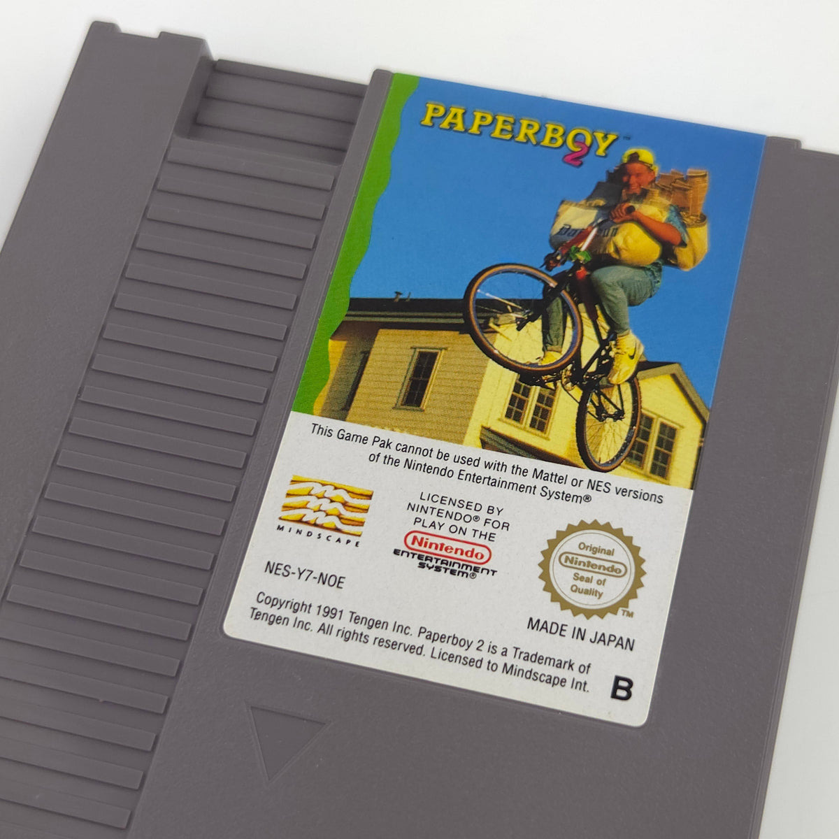 Nintendo NES Spiel Paperboy 2 Modul Schutzhülle NOE PAL