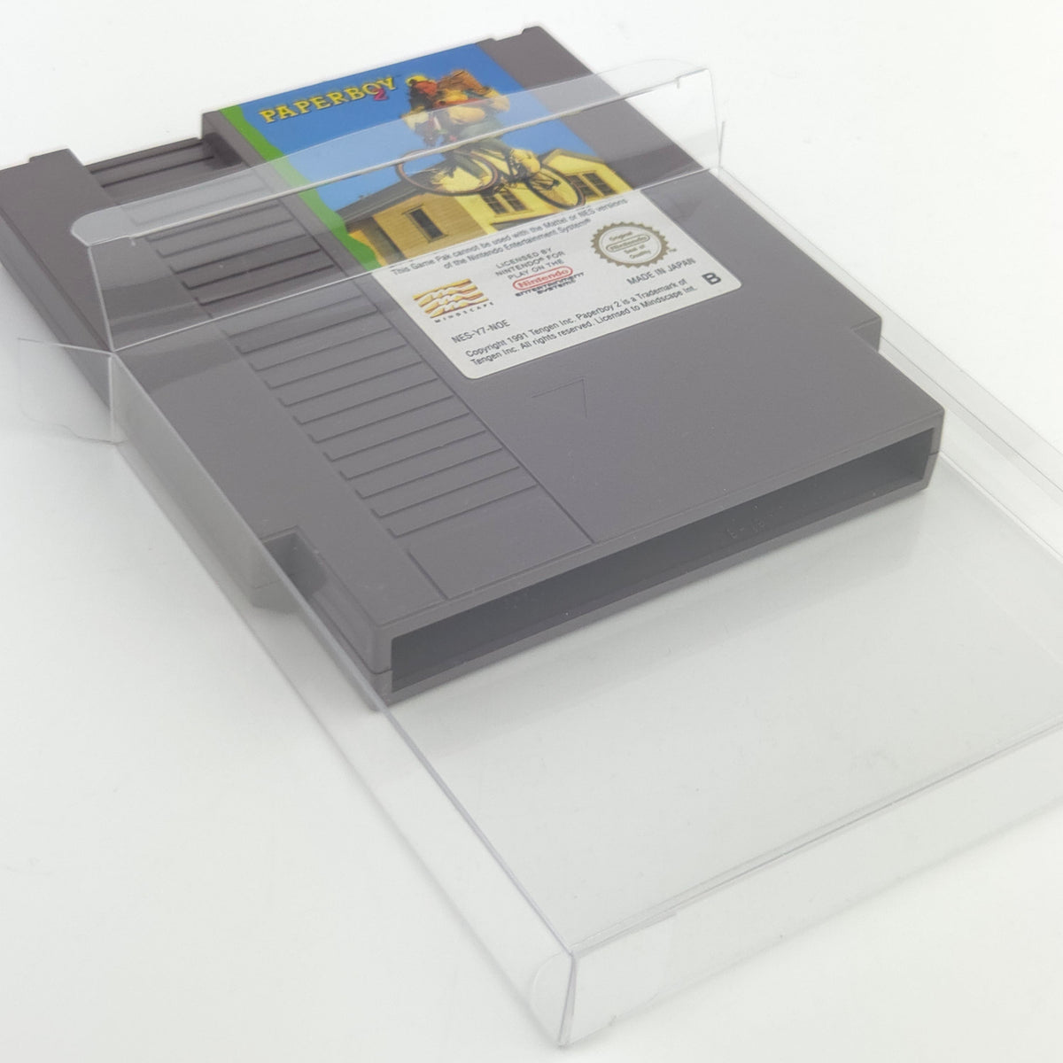 Nintendo NES Spiel Paperboy 2 Modul Schutzhülle NOE PAL