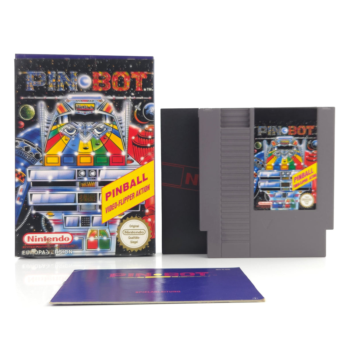 Nintendo NES Spiel Pin Bot Modul OVP Anleitung PAL NOE