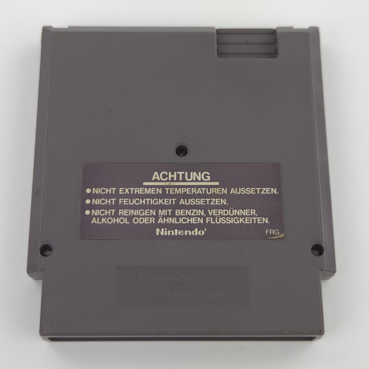 NES Spiel Pro Wrestling Modul Schutzhülle PAL EEC