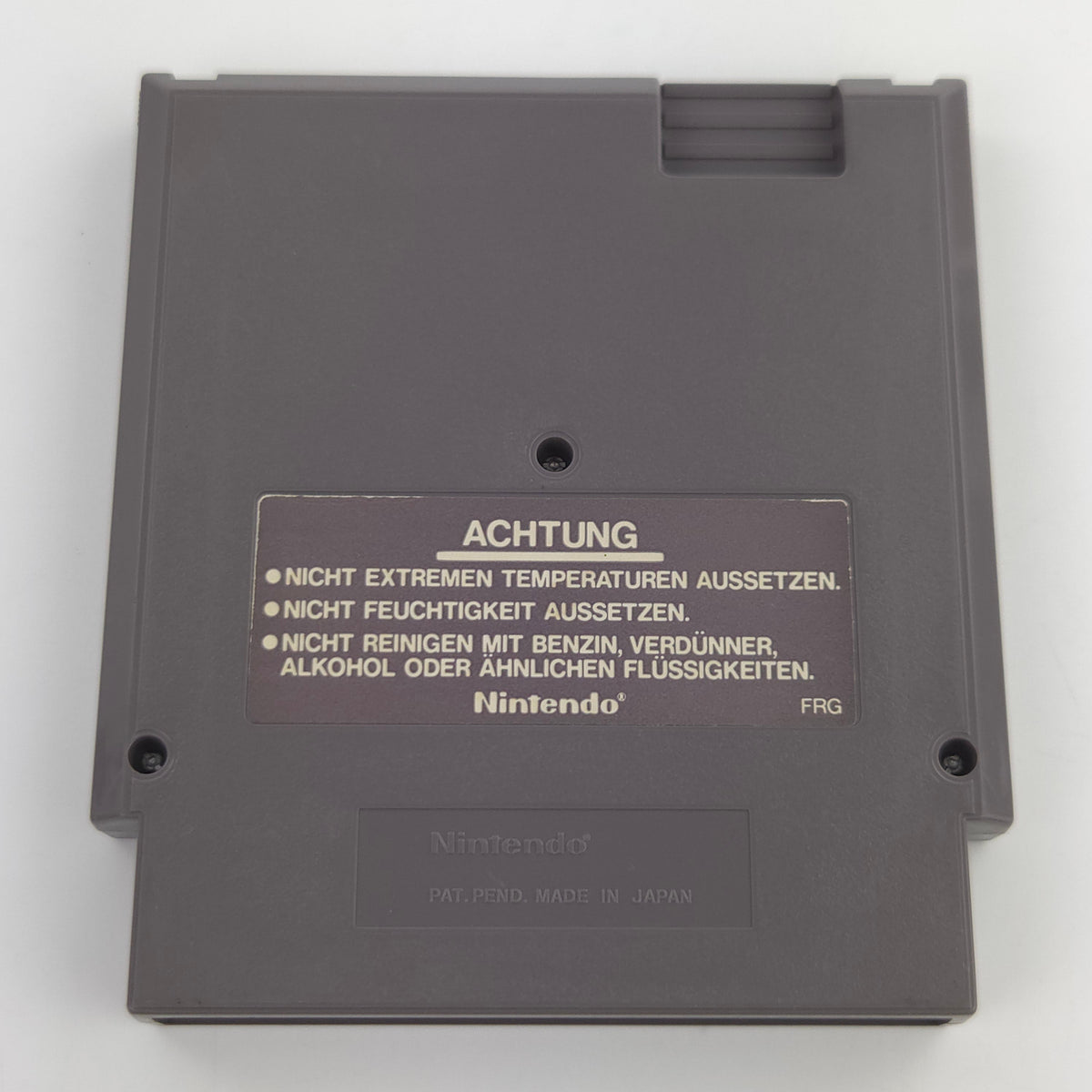 Nintendo NES Spiel Punch Out European Version Schutzhülle