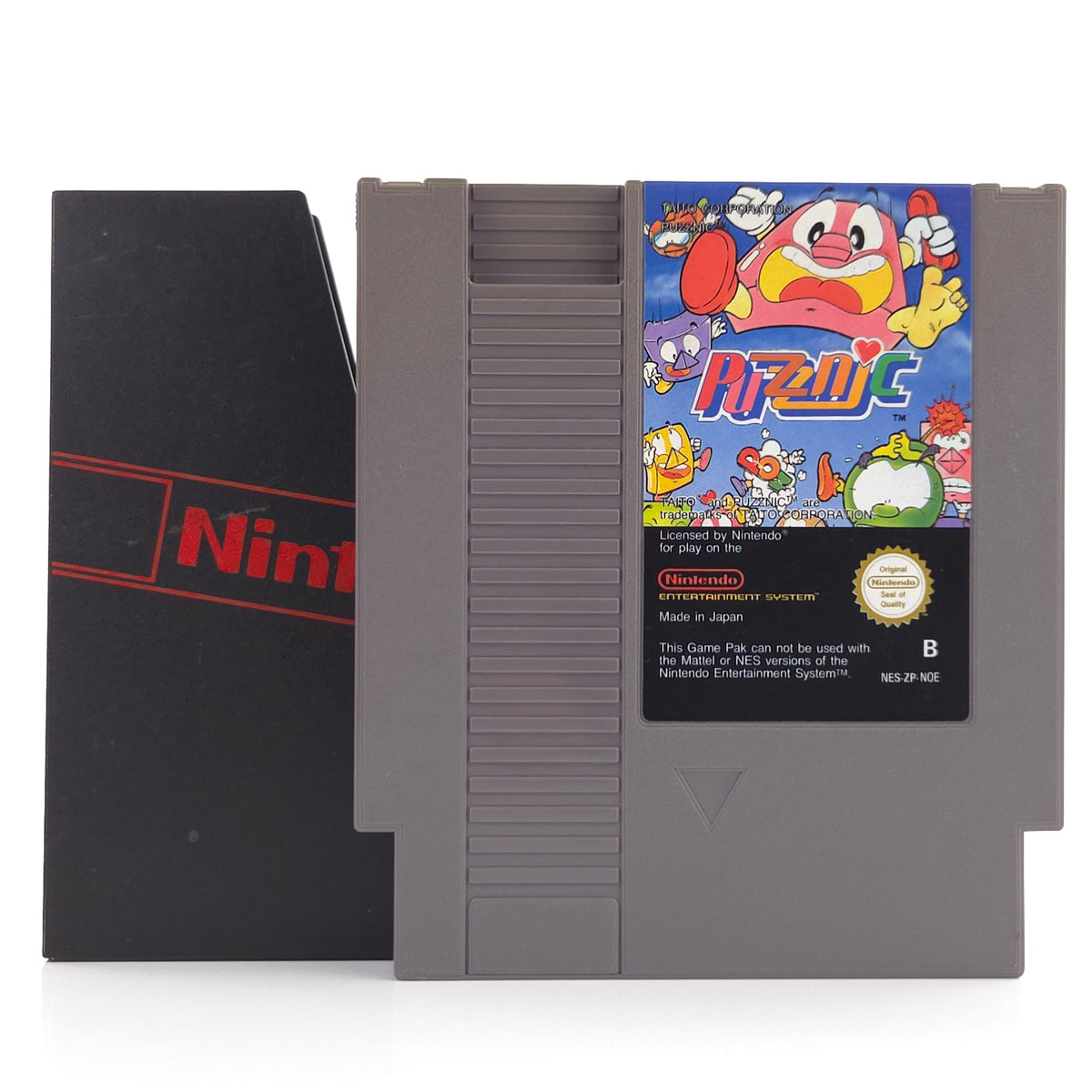 NES Spiel Puzznic Modul Schuber PAL-B NOE Cartridge