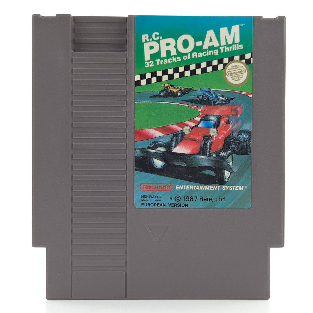Nintendo NES Spiel R.C. PRO-AM Modul Schutzhülle PAL-B