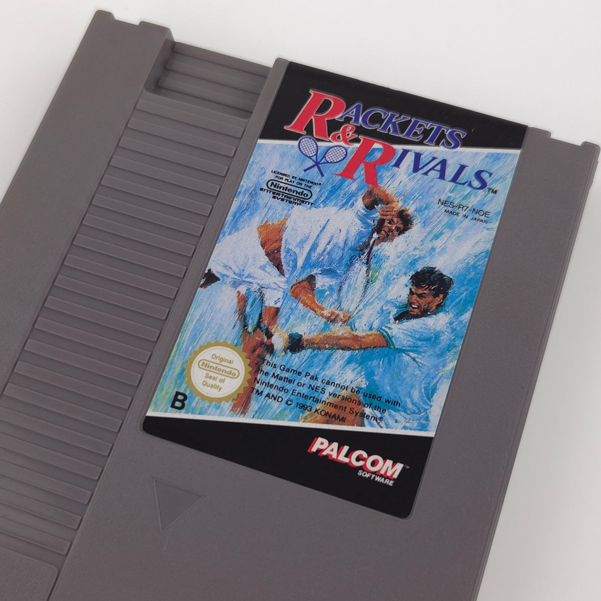 Nintendo NES Spiel Rackets Rivals Modul Schuber PAL NOE