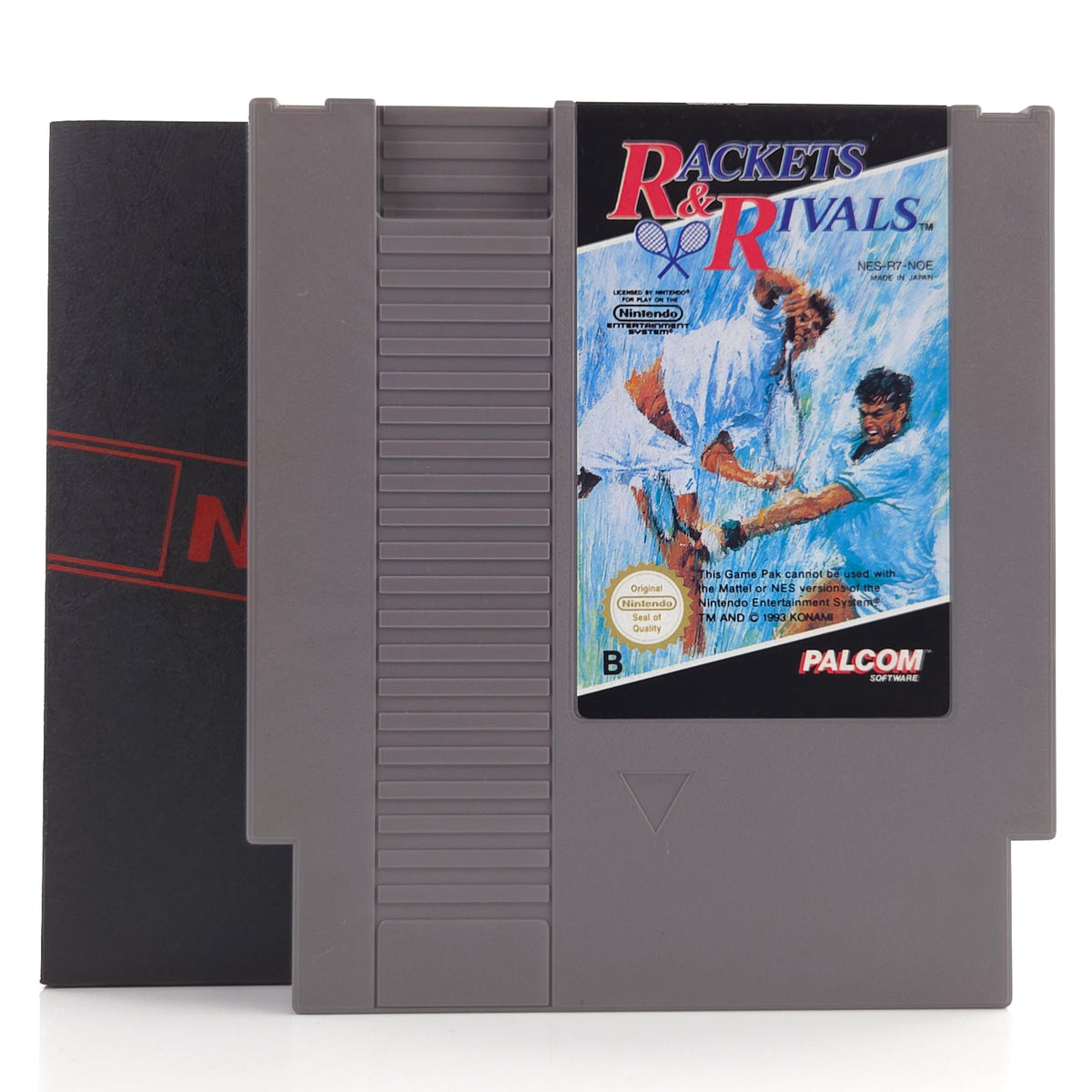 Nintendo NES Spiel Rackets Rivals Modul Schuber PAL NOE