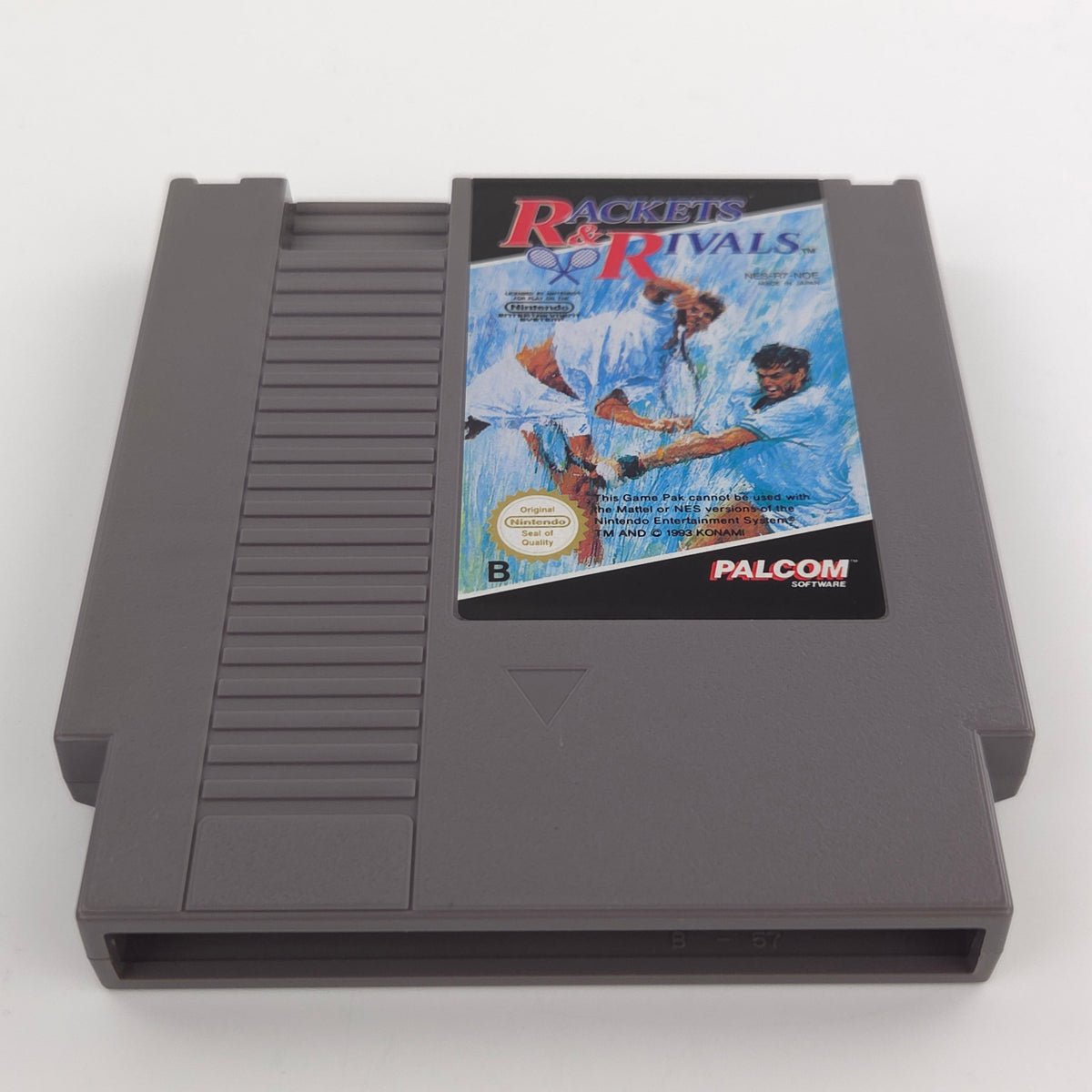 Nintendo NES Spiel Rackets Rivals Modul Schuber PAL NOE