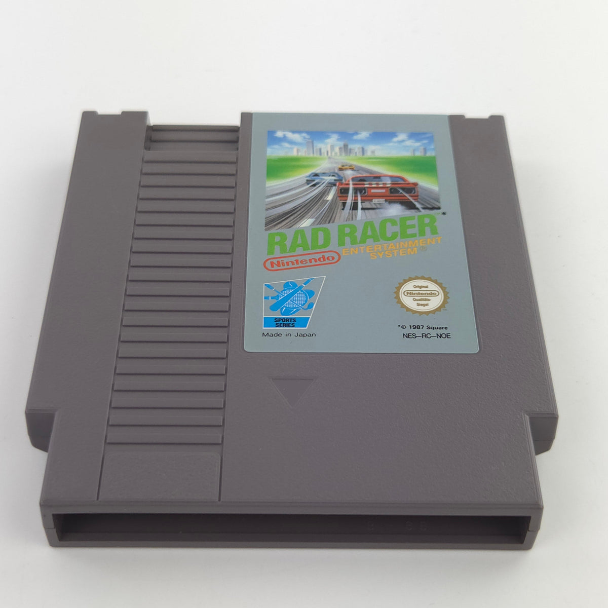 Nintendo NES Spiel Rad Racer Modul Schuber PAL-B NOE