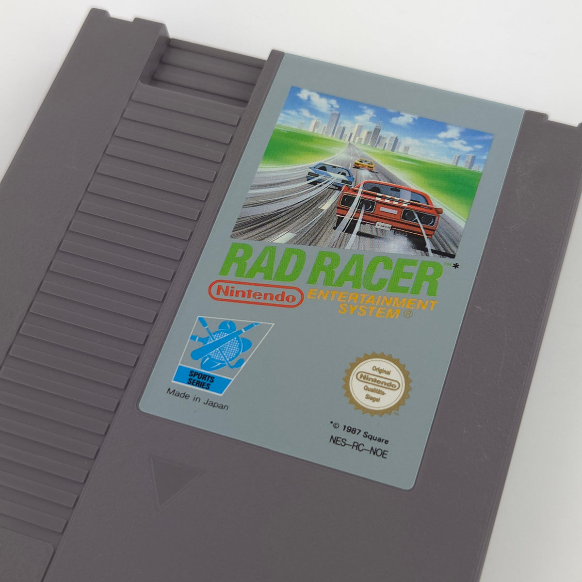Nintendo NES Spiel Rad Racer Modul Schuber PAL-B NOE